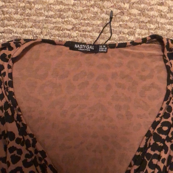 Crop Wrap Leopard Top - Picture 2 of 2